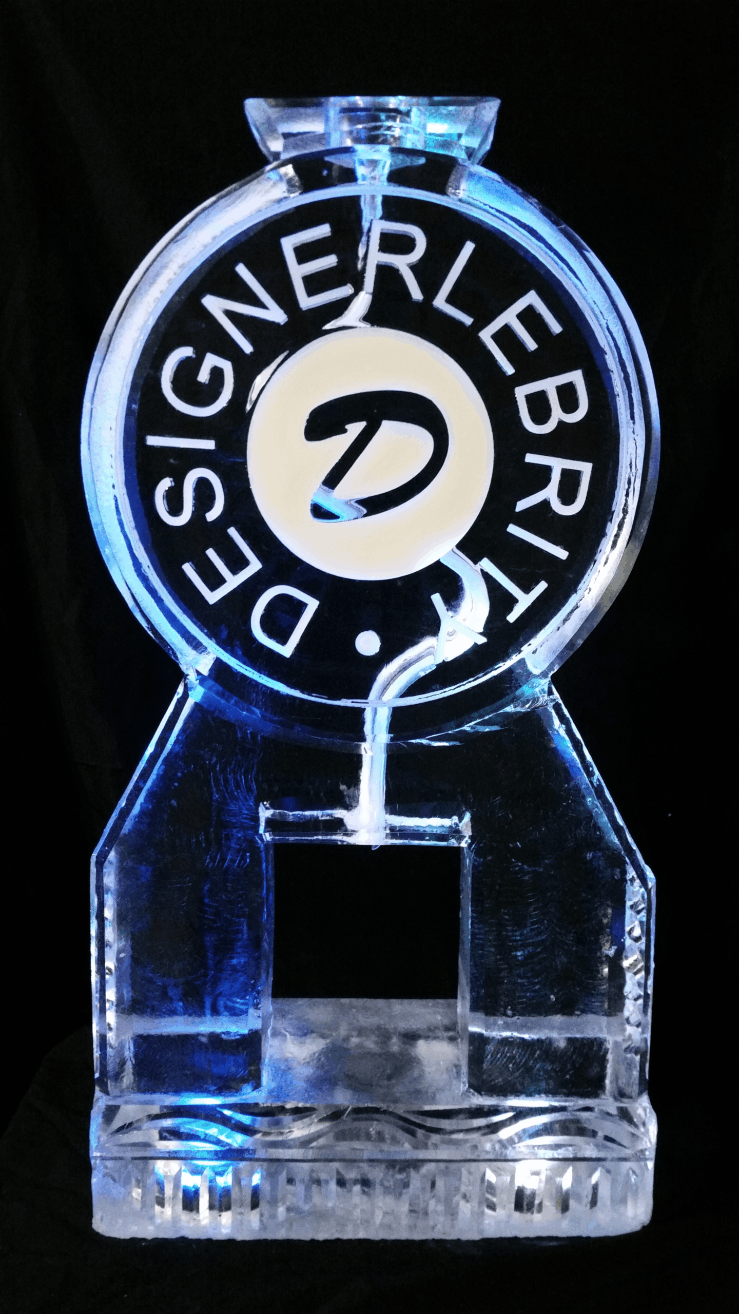 Digital Realty branded ice sculpture