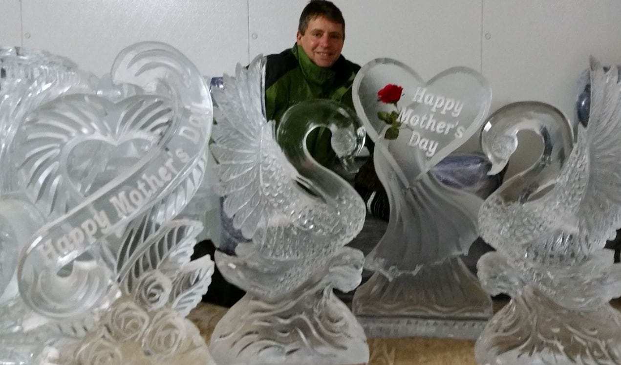 Ice Matters Assorted Mother's Day Sculptures and Bill