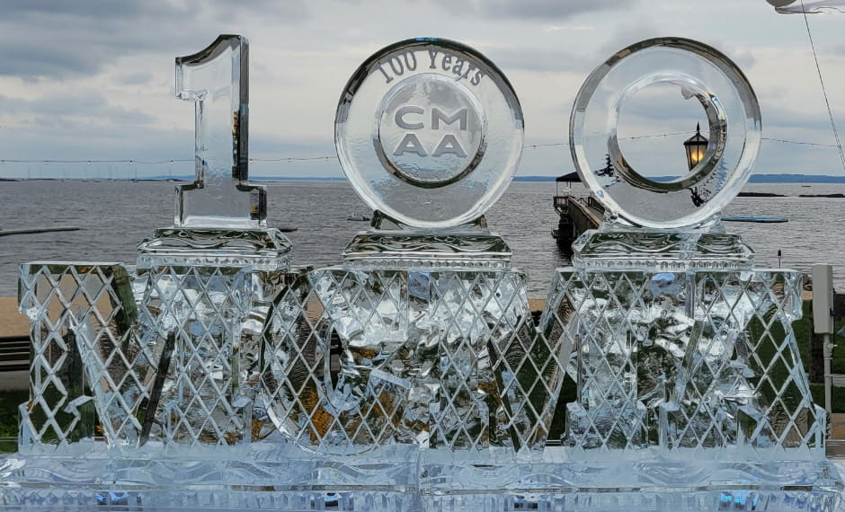 CMAA anniversary ice sculpture