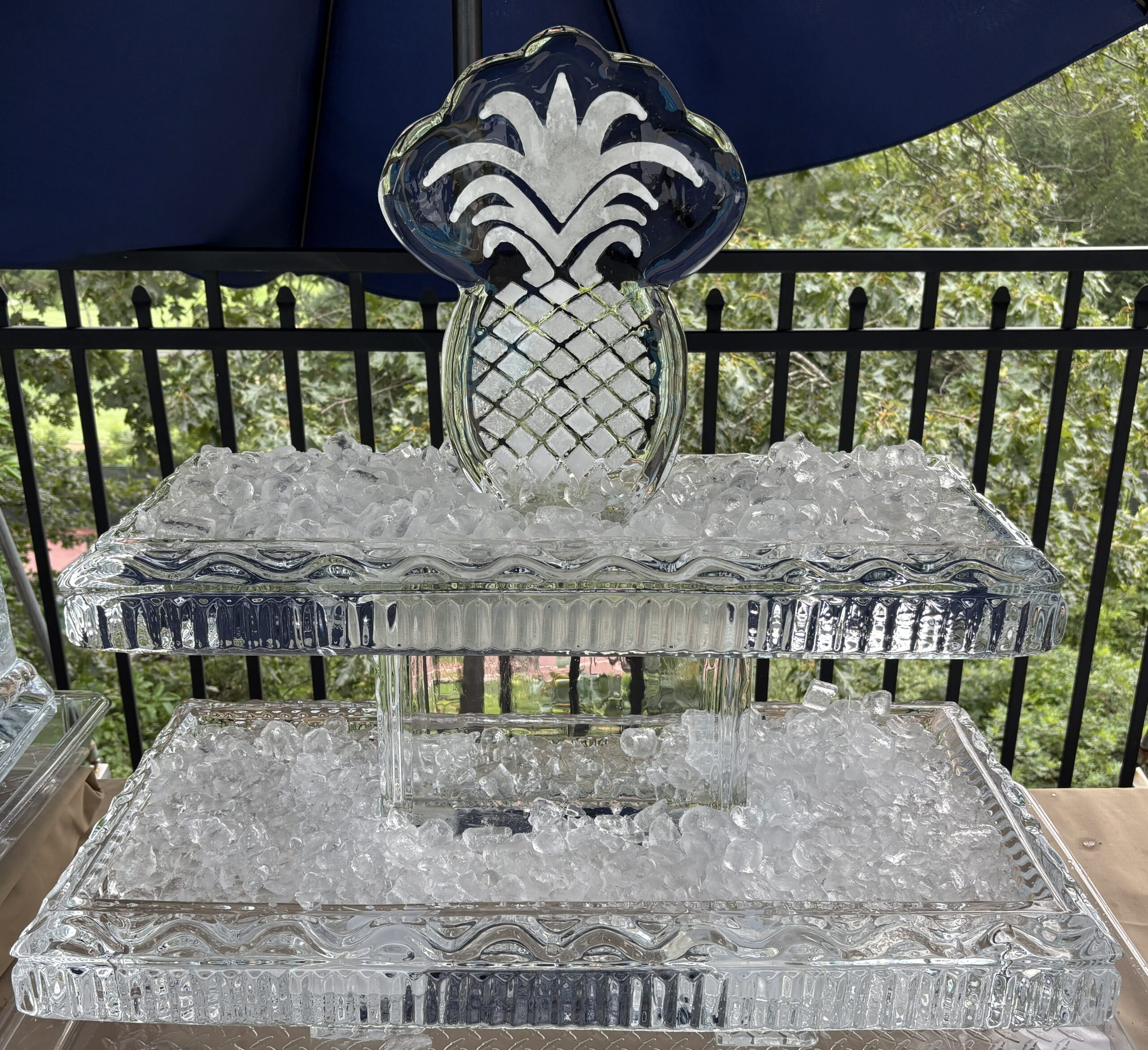 Pineapple ice bar centerpiece
