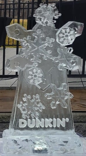 Ice matters - snowflake cluster with snowfilled logo on bottom 2