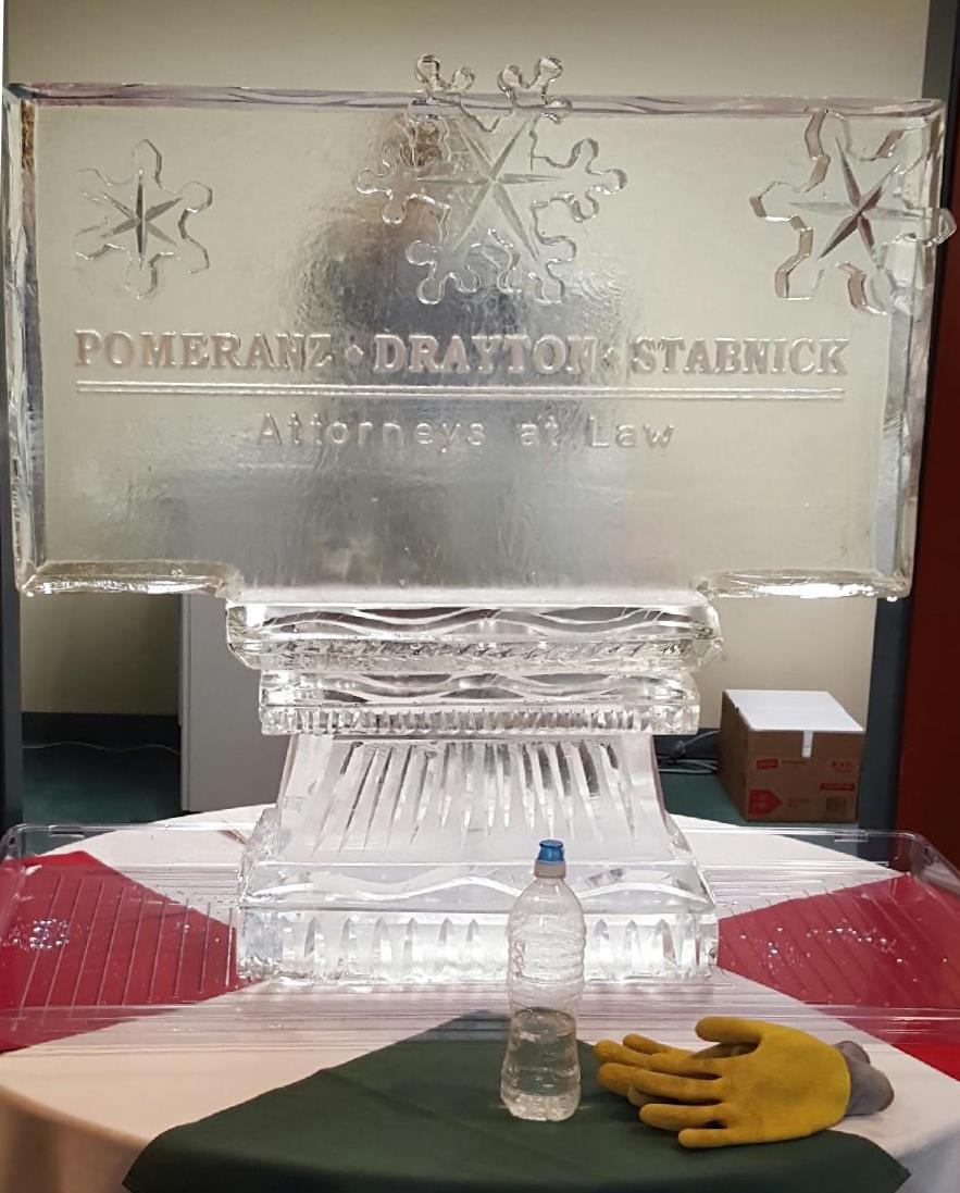 Snowfilled Logo with Carved Snowflake Accents