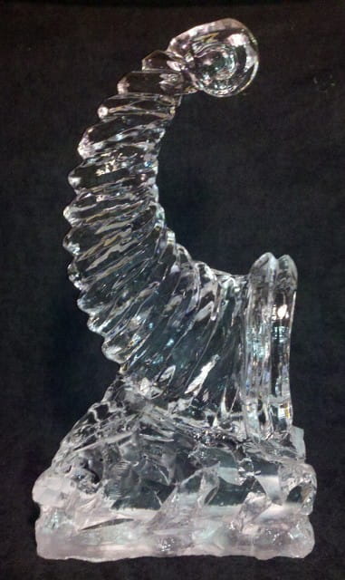Ice Matters Carved Cornucopia