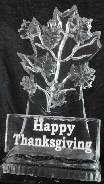 Ice Matters Leaf Cluster with Plaque