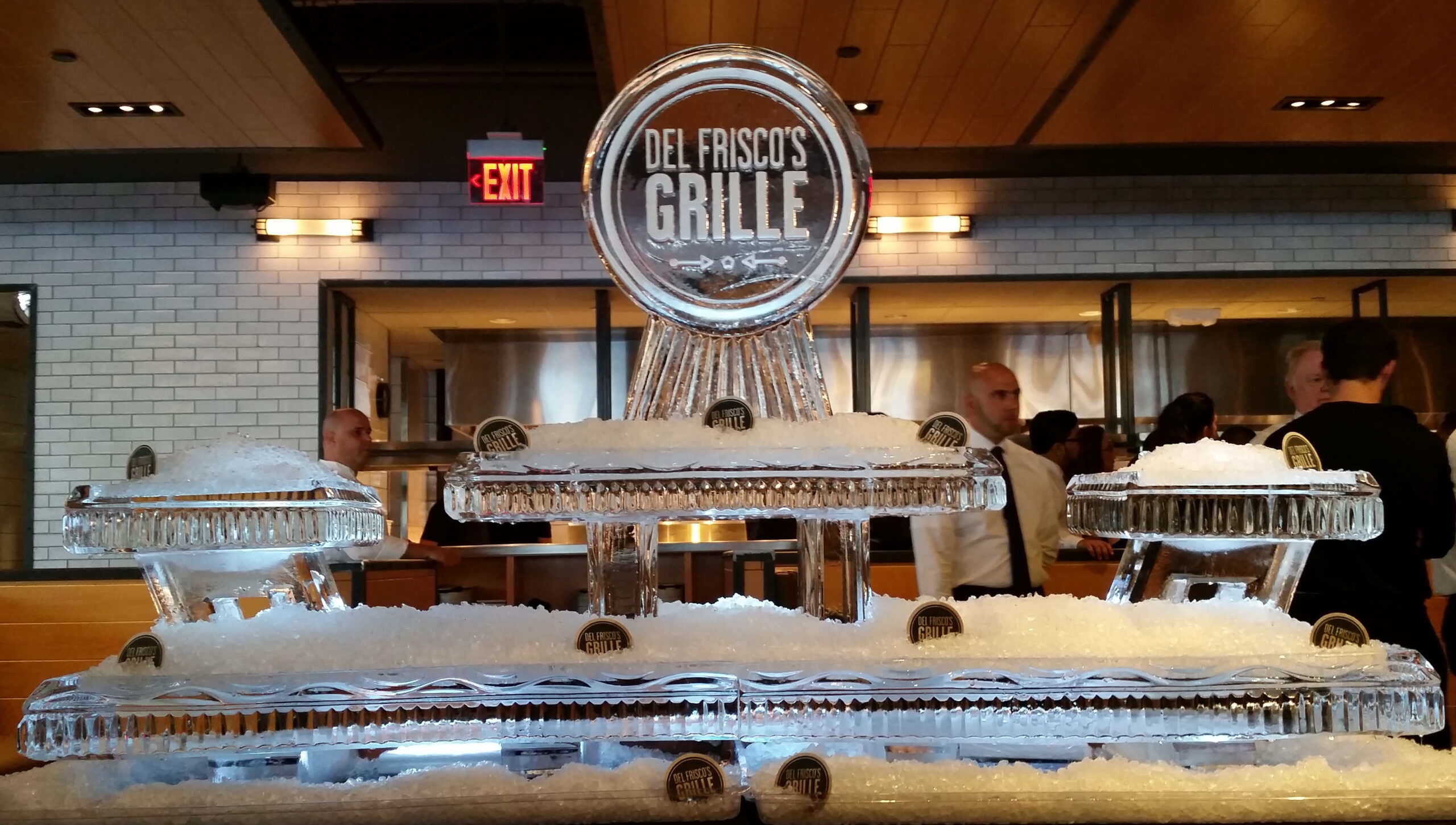 Del Frisco's Grille branded ice sculpture