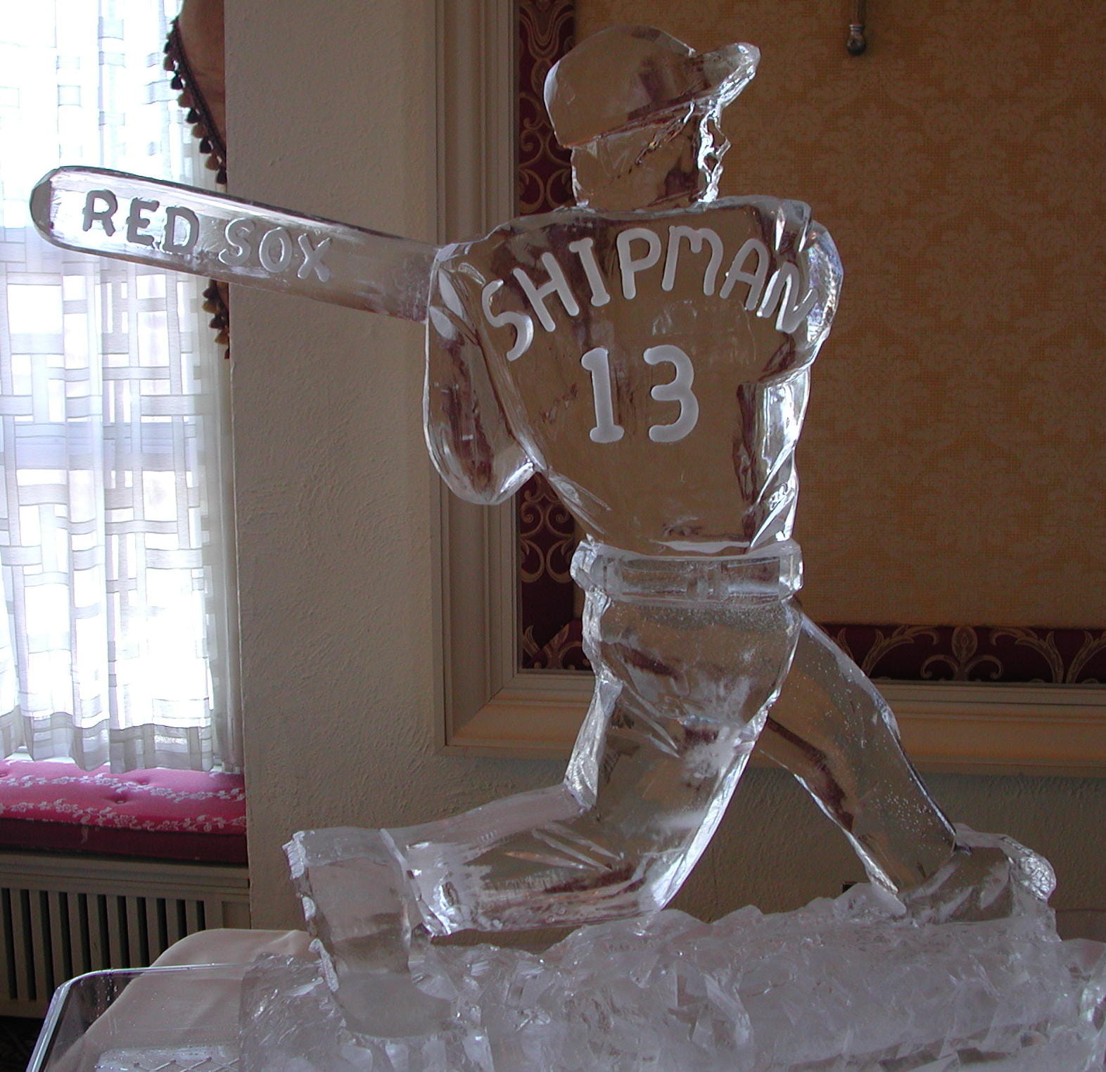 Championship trophy ice sculpture