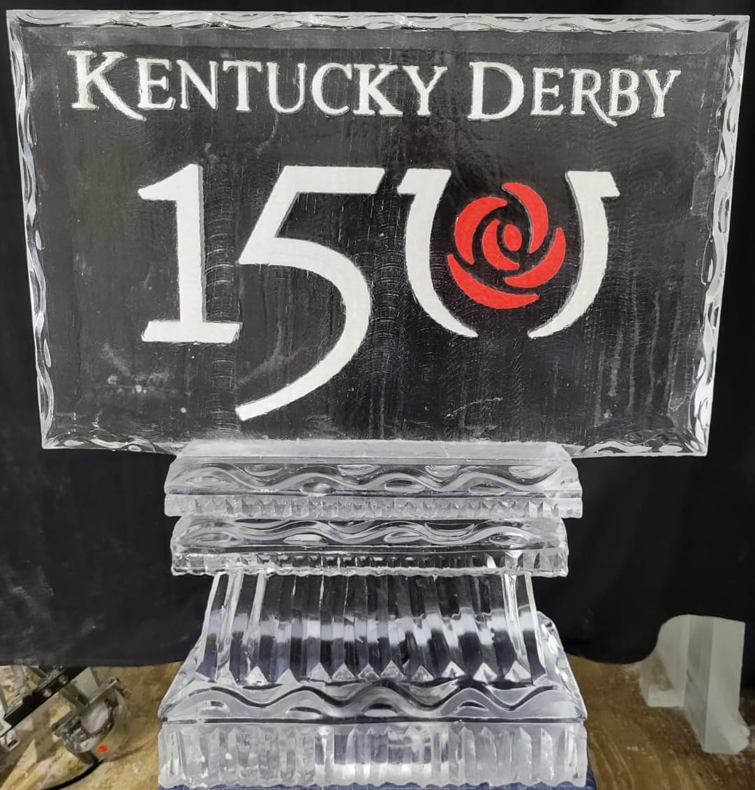 Kentucky Derby 150 commemorative ice sculpture