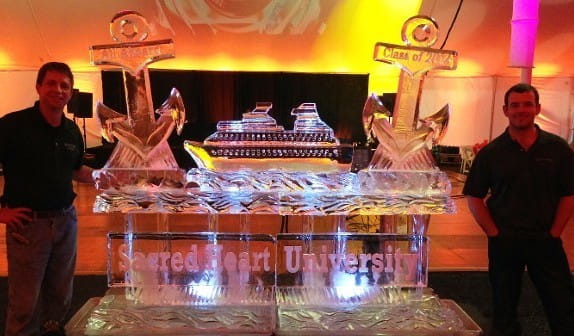 Illuminated custom ice bar display