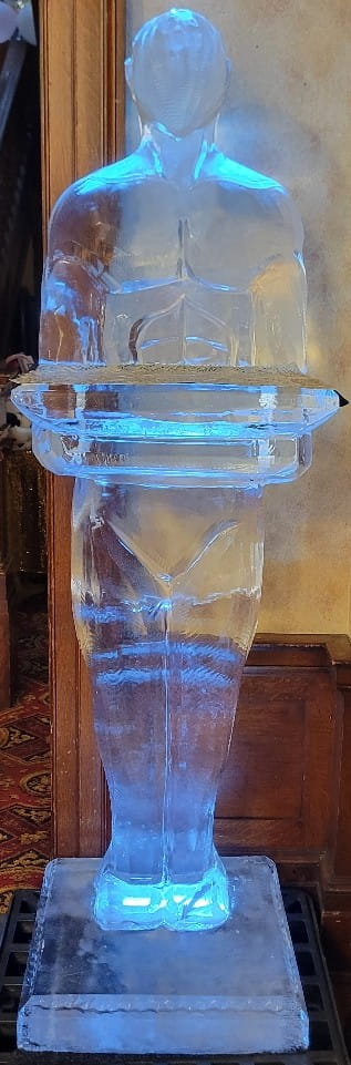 Academy Award-inspired ice sculpture